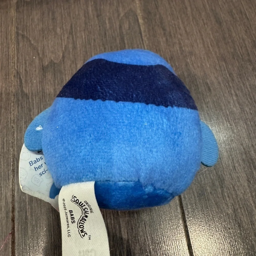NWT McDonalds Squishmallows 2inch XS Babs Blue and White Bird Plush Toddler Kids
